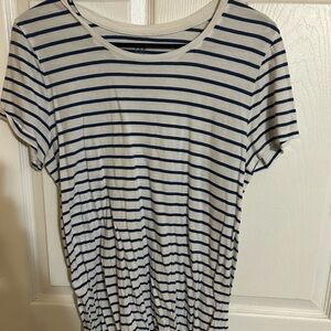 GAP Blue and White Striped Tee